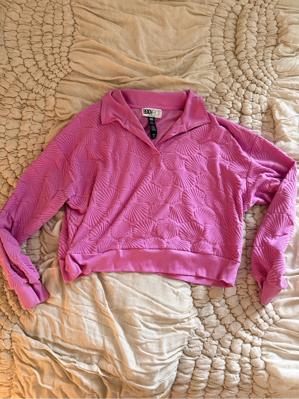 Beach Riot Martina Polo Sweatshirt - Women’s Sz Large